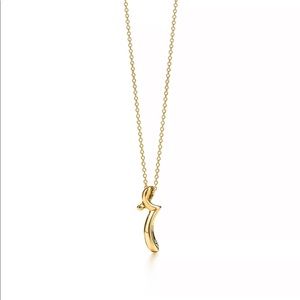 Tiffany & Co. Elsa Peretti® Letter "R" Pendant in 18k Yellow Gold